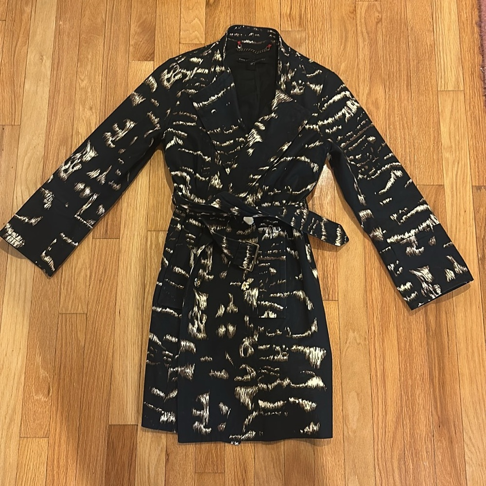 Marc By Marc Jacobs Black and Cream Patterned Jacket